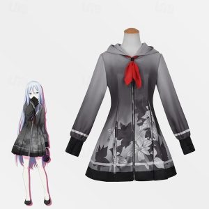 Anime Cosplay |   Inspired by Cosplay Yoisaki Kanade Anime Cosplay Costumes Japanese Carnival Cosplay Suits Long Sleeve Costume For Women’s Gray Anime Cosplay Anime Cosplay