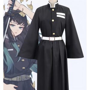 Anime Cosplay |   Inspired by Demon Slayer: Kimetsu no Yaiba Muichiro Tokito Anime Cosplay Costumes Japanese Carnival Cosplay Suits Wigs Long Sleeve Wig Costume For Women’s Anime Cosplay Anime Cosplay