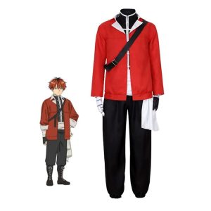 Anime Cosplay |   Inspired by Frieren: Beyond Journey’s End Stark Anime Cosplay Costumes Japanese Carnival Cosplay Suits Long Sleeve Coat Shirt Pants For Men’s Red Anime Cosplay Anime Cosplay