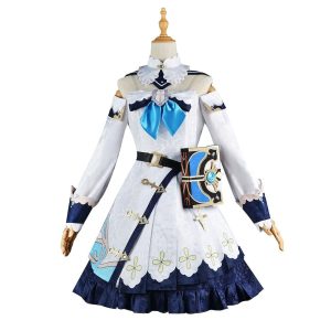 Anime Cosplay |   Inspired by Genshin Impact Barbara Anime Cosplay Costumes Japanese Cosplay Suits Costume For Women’s White Anime Cosplay Anime Cosplay