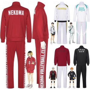 Anime Cosplay |   Inspired by Haikyuu Hinata Shoyo Anime Cosplay Costumes Japanese Halloween School Uniforms Coat Pants For Men’s Women’s Anime Cosplay Anime Cosplay