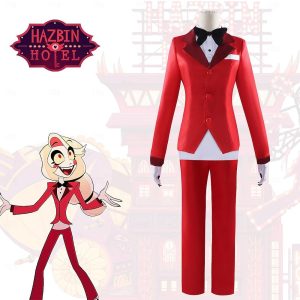 Anime Cosplay |   Inspired by Hazbin Hotel Charlie Morningstar Anime Cosplay Costumes Japanese Halloween Cosplay Suits Long Sleeve Costume For Men’s Red Anime Cosplay Anime Cosplay