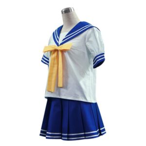 Anime Cosplay |   Inspired by LuckyStar Izumi Konata Anime Cosplay Costumes Japanese Cosplay Suits School Uniforms Patchwork Short Sleeve Top Skirt Tie For Women’s Anime Cosplay Anime Cosplay