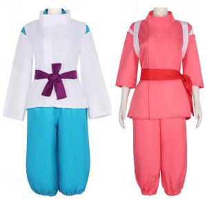 Anime Cosplay |   Inspired by Spirited Away Haku Chihiro Ogino Sen Anime Cosplay Costumes Japanese Carnival Cosplay Suits Long Sleeve Costume For Men’s Women’s Boys Red Anime Cosplay Anime Cosplay