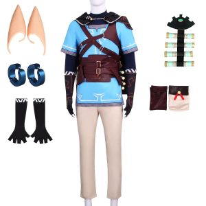 Anime Cosplay |   Inspired by The Legend of Zelda: Tears of the Kingdom Link Anime Cosplay Costumes Japanese Masquerade Cosplay Suits More Accessories Costume For Men’s Women’s Tears of the Kingdom – Link’s complete set of clothes Anime Cosplay Anime Cosplay