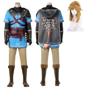 Anime Cosplay |   Inspired by The Legend of Zelda: Tears of the Kingdom Link Anime Cosplay Costumes Japanese Masquerade Cosplay Suits Wig Costume For Men’s Women’s Blue Link Costumes Anime Cosplay Anime Cosplay