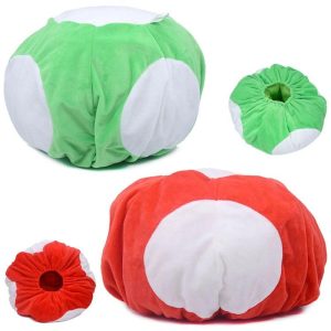 Anime Cosplay |   Mario Toad Mushroom Hat Plush Toy Green And Red Cartoon Cosplay Hat Cute Caps Gifts For Friends 19*30cm Red Anime Cosplay Anime Cosplay