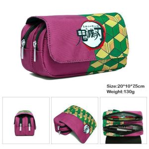 Anime Cosplay |   Pencil Case Inspired by Demon Slayer: Kimetsu no Yaiba Agatsuma Zenitsu Kamado Tanjiro Anime Cosplay Accessories Storage bag Oxford Cloth Men’s Women’s Cosplay Halloween Costumes Purple 2 Anime Cosplay Anime Cosplay