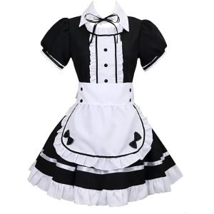 Anime Cosplay |   Women’s Maid Costume Cosplay Costume For Masquerade Adults’ Dress Black White Anime Cosplay Anime Cosplay