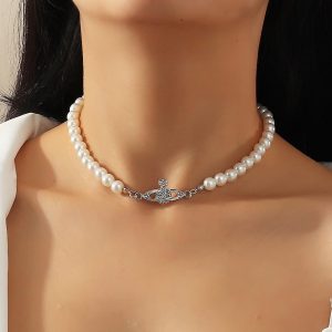 Costumes Jewelry |   Choker Necklace Retro Vintage Y2K Sweet and Cool Alloy For Cosplay Women’s Costume Jewelry Fashion Jewelry Golden Cosplay & Costumes Costumes Jewelry