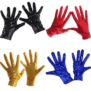 Costumes Jewelry |   Evening Gloves Gloves Retro Vintage 1980s Polyester For Disco Cosplay Carnival Men’s Women’s Costume Jewelry Fashion Jewelry Red Cosplay & Costumes Costumes Jewelry