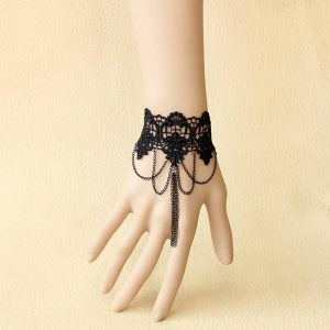 Costumes Jewelry |   Goth Girl Accessories Women’s Retro Vintage Punk & Gothic Steampunk Halloween Carnival Masquerade Easy Halloween Costumes Black Cosplay & Costumes Black