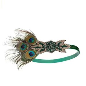 Costumes Jewelry |   Head Jewelry Flapper Headband Feathers Headband Retro Vintage 1920s Alloy For The Great Gatsby Cosplay Carnival Women’s Costume Jewelry Fashion Jewelry Brown Cosplay & Costumes Brown