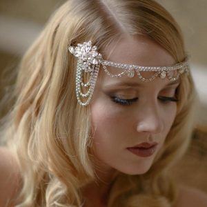 Costumes Jewelry |   Head Jewelry Flapper Headband Retro Vintage Roaring 20s 1920s Rhinestone For Cosplay Carnival Women’s Costume Jewelry Fashion Jewelry T1 Cosplay & Costumes Costumes Jewelry