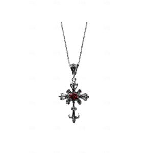 Costumes Jewelry |   Necklace Necklace Retro Vintage Punk & Gothic Steampunk Alloy For Cosplay Carnival Women’s Costume Jewelry Fashion Jewelry Silver&Red Cosplay & Costumes Costumes Jewelry