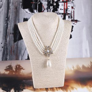 Costumes Jewelry |   Necklace Pearls Beaded Necklace Retro Vintage Elegant & Luxurious 1920s Sexy Alloy For Cosplay Women’s Costume Jewelry Fashion Jewelry White Cosplay & Costumes Costumes Jewelry