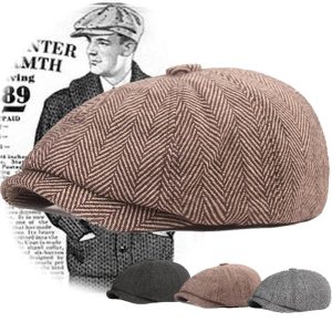 Costumes Jewelry |   The Great Gatsby Gangster Retro Vintage Roaring 20s 1920s All Seasons Beret Hat Newsboy Cap Men’s All Teen Costume Hat Vintage Cosplay Event / Party Festival Normal Hat New Year / Hand wash / Woolen Coffee Cosplay & Costumes Coffee