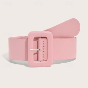 Costumes Jewelry |   Wasit Belt Waist Belt Retro Vintage PU Leather For Cosplay Women’s Costume Jewelry Fashion Jewelry Pink Cosplay & Costumes Costumes Jewelry