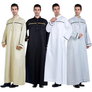 Ethnic & Cultural Costumes |   Men’s Robe Thobe / Jubba Religious Saudi Arabic Arabian Muslim Ramadan Adults Leotard / Onesie Beige Cosplay & Costumes Beige