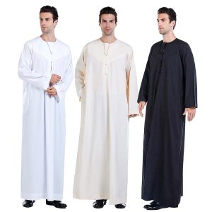 Ethnic & Cultural Costumes |   Men’s Robe Thobe / Jubba Religious Saudi Arabic Arabian Muslim Ramadan Adults Leotard / Onesie Beige Cosplay & Costumes Beige