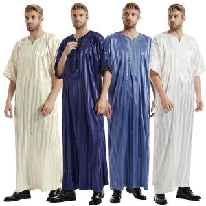 Ethnic & Cultural Costumes |   Men’s Robe Thobe / Jubba Religious Saudi Arabic Arabian Muslim Ramadan Adults Leotard / Onesie Beige Cosplay & Costumes Beige