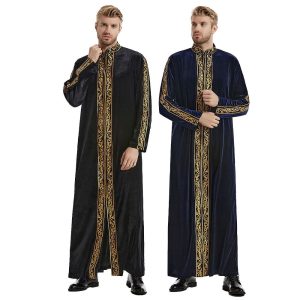 Ethnic & Cultural Costumes |   Men’s Robe Thobe / Jubba Religious Saudi Arabic Arabian Muslim Ramadan Adults Leotard / Onesie Black Cosplay & Costumes Black