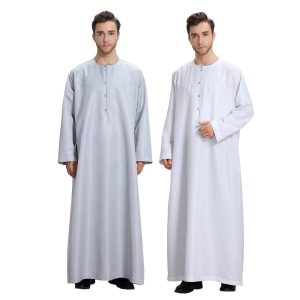 Ethnic & Cultural Costumes |   Men’s Robe Thobe / Jubba Religious Saudi Arabic Arabian Muslim Ramadan Adults Leotard / Onesie Grey Cosplay & Costumes Ethnic & Cultural Costumes