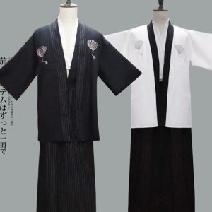 Ethnic & Cultural Costumes |   Men’s Yukata Robe Kimono Japanese Traditional Masquerade Adults Kimono Coat Party White Cosplay & Costumes Ethnic & Cultural Costumes