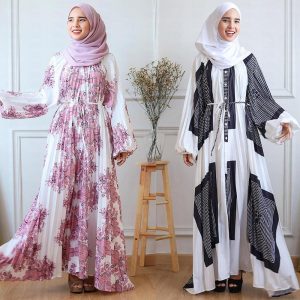 Ethnic & Cultural Costumes |   Women’s Dress Abaya Dubai Islamic Arabic Arabian Muslim Ramadan Graphic Adults’ Dress Pink Cosplay & Costumes Ethnic & Cultural Costumes