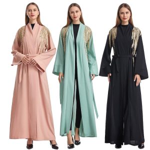 Ethnic & Cultural Costumes |   Women’s Dress Abaya Religious Saudi Arabic Arabian Muslim Ramadan Adults Dress Black Cosplay & Costumes Black