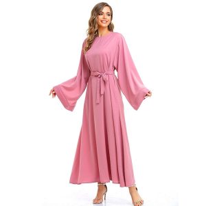 Ethnic & Cultural Costumes |   Women’s Dress Abaya Religious Saudi Arabic Arabian Muslim Ramadan Adults Dress Pink Cosplay & Costumes Ethnic & Cultural Costumes