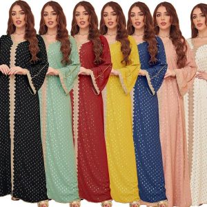 Ethnic & Cultural Costumes |   Women’s Dress Abaya Religious Saudi Arabic Arabian Muslim Ramadan Adults Dress White Cosplay & Costumes Ethnic & Cultural Costumes