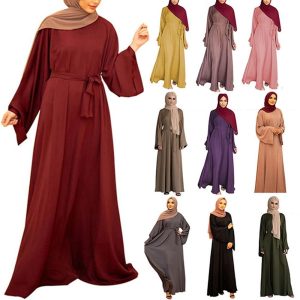 Ethnic & Cultural Costumes |   Women’s Dress Abaya Religious Saudi Arabic Arabian Muslim Ramadan Adults Dress Yellow Cosplay & Costumes Ethnic & Cultural Costumes