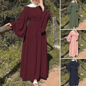 Ethnic & Cultural Costumes |   Women’s Dress Abaya Robe Dubai Islamic Arabic Arabian Muslim Ramadan Adults’ Dress Green Cosplay & Costumes Ethnic & Cultural Costumes