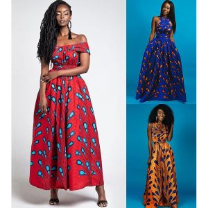 Ethnic & Cultural Costumes |   Women’s Dress Modern African Outfits Boho African Print Kitenge Off Shoulder Main Actress Masquerade Adults Dress Party White Cosplay & Costumes Ethnic & Cultural Costumes