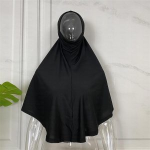 Ethnic & Cultural Costumes |   Women’s Hijab Scarfs Khimar Dubai Islamic Arabic Arabian Muslim Ramadan Solid Color Adults’ Top Black Cosplay & Costumes Black