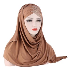 Ethnic & Cultural Costumes |   Women’s Hijab Scarfs Scarf Wrap Religious Arabian Muslim Ramadan Solid Colored Adults Headpiece light coffee Cosplay & Costumes Ethnic & Cultural Costumes