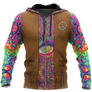 Everyday Cosplay Anime Hoodies & T-Shirts |   American Indian Totem Hoodie Cartoon Manga Anime 3D Front Pocket Graphic For Couple’s Men’s Women’s Adults’ 3D Print Casual Daily Rainbow Cosplay & Costumes Everyday Cosplay Anime Hoodies & T-Shirts