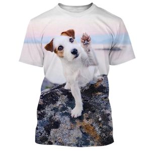 Everyday Cosplay Anime Hoodies & T-Shirts |   Animal Dog Jack Russell Terrier T-shirt Anime 3D Graphic For Couple’s Men’s Women’s Adults’ Masquerade 3D Print Casual Daily White Cosplay & Costumes Everyday Cosplay Anime Hoodies & T-Shirts