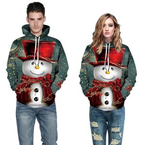 Everyday Cosplay Anime Hoodies & T-Shirts |   Christmas Snowman Ugly Christmas Sweater / Sweatshirt Hoodie Anime Anime Harajuku Graphic Kawaii For Couple’s Men’s Women’s Adults’ Back To School 3D Print Grey Cosplay & Costumes Everyday Cosplay Anime Hoodies & T-Shirts