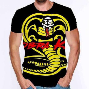 Everyday Cosplay Anime Hoodies & T-Shirts |   Cobra Kai Karate Kid T-shirt Anime Cartoon Anime 3D 3D Harajuku Graphic For Couple’s Men’s Women’s Adults’ Carnival Masquerade Saint Patrick’s Day 3D Print Yellow Cosplay & Costumes Everyday Cosplay Anime Hoodies & T-Shirts