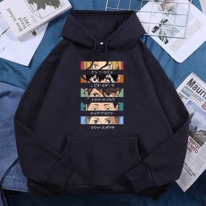 Everyday Cosplay Anime Hoodies & T-Shirts |   Haikyuu Cosplay Cosplay Costume Hoodie Back To School Print For Men’s Women’s Adults’ Back To School Hot Stamping Black Cosplay & Costumes Black