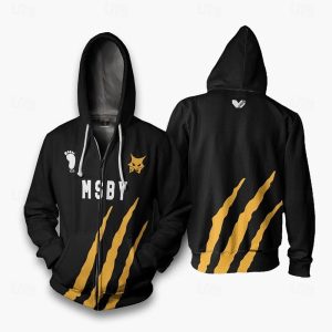 Everyday Cosplay Anime Hoodies & T-Shirts |   Haikyuu Outerwear Back To School Zip-Up Hoodie Anime 3D Front Pocket Graphic For Couple’s Men’s Women’s Adults’ Masquerade Back To School 3D Print Sports Casual Daily Black Cosplay & Costumes Black