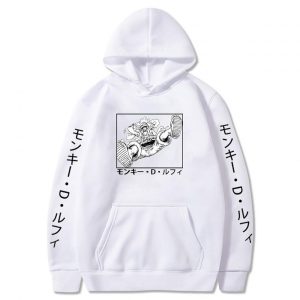 Everyday Cosplay Anime Hoodies & T-Shirts |   One Piece Film: Red Monkey D. Luffy Hoodie Cartoon Manga Anime Front Pocket Graphic For Couple’s Men’s Women’s Adults’ Hot Stamping Casual Daily White Cosplay & Costumes Everyday Cosplay Anime Hoodies & T-Shirts