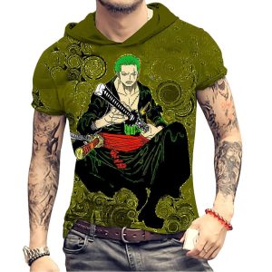 Everyday Cosplay Anime Hoodies & T-Shirts |   One Piece Monkey D. Luffy Roronoa Zoro Cartoon Sportswear Back To School Anime 3D Harajuku Graphic For Men’s Adults’ Back To School 3D Print Green Cosplay & Costumes Everyday Cosplay Anime Hoodies & T-Shirts