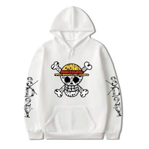 Everyday Cosplay Anime Hoodies & T-Shirts |   One Piece Monkey D. Luffy Roronoa Zoro Hoodie Print Front Pocket Graphic For Couple’s Men’s Women’s Adults’ Hot Stamping White Cosplay & Costumes Everyday Cosplay Anime Hoodies & T-Shirts