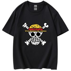 Everyday Cosplay Anime Hoodies & T-Shirts |   One Piece Monkey D. Luffy Roronoa Zoro T-shirt Print Classic Street Style For Couple’s Men’s Women’s Adults’ Hot Stamping Casual Daily Black Cosplay & Costumes Black