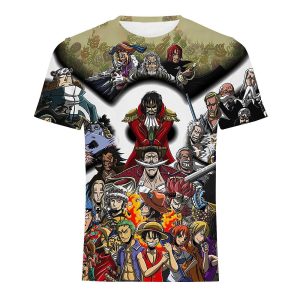 Everyday Cosplay Anime Hoodies & T-Shirts |   One Piece Monkey D. Luffy Roronoa Zoro Trafalgar Law T-shirt Anime Cartoon Anime 3D 3D Harajuku Graphic For Couple’s Men’s Women’s Adults’ Back To School 3D Print Rainbow Cosplay & Costumes Everyday Cosplay Anime Hoodies & T-Shirts