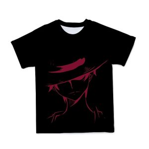 Everyday Cosplay Anime Hoodies & T-Shirts |   One Piece Monkey D. Luffy T-shirt Anime Cartoon Anime 3D 3D Harajuku Graphic For Couple’s Men’s Women’s Adults’ Back To School 3D Print Black Cosplay & Costumes Black