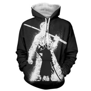 Everyday Cosplay Anime Hoodies & T-Shirts |   One Piece Roronoa Zoro Hoodie Anime Cartoon Anime 3D 3D Harajuku Graphic For Couple’s Men’s Women’s Adults’ Back To School 3D Print Black Cosplay & Costumes Black